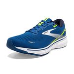 Brooks Men's Ghost 15 Sneaker, Blue/Nightlife/White, 10.5 UK