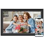 YENOCK 64GB FRAMEO 15.6 inch WiFi Digital Picture Frame 1920x1080 FHD Large Smart Digital Photo Frame IPS Touch Screen Auto-Rotate Wall Mountable Motion Sensor Share Photos/Videos Instantly via APP