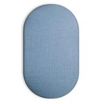 Bassinet Sheet for Baby Boy and Girl, Universal Fit for Rectangle, Oval, Hourglass Bassinet Mattress, Moses Basket Sheets (Costume Blue, Bassinet Sheet)