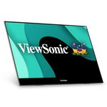 ViewSonic VX1655-4K-OLED 15.6 Inch 4K UHD Portable OLED Monitor with 2 Way Powered 60W USB C, Mini HDMI, Dual Speakers, and Built-in Stand with Magnetic Cover