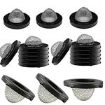 10pcs hose washer with screen, Blac