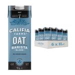 Califia Farms Oat Barista Blend with Calcium - Dairy Free, Lactose Free, Vegan (6 x 1L)