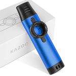 Kazoos with 5 Extra Membranes, Metal Kazoo with Adjustable Tone for Guitar, Ukulele, Violin, Piano, Keyboard, Easy to Learn Musical Instruments for Kids/adults/Music Lovers. (blue)