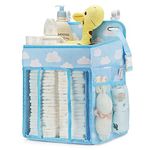 Maliton Hanging Diaper Organizer - Diaper Stacker for Changing Table, Crib, Playard or Wall & Nursery Organization Baby Shower Gifts for Newborn