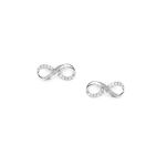 Shaya by CaratLane Infinite Joy Earrings in Rhodium Plated 925 Silver