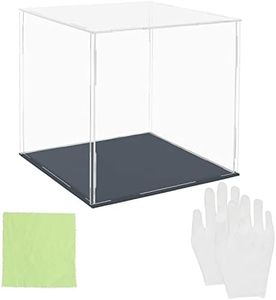 Belle Vous Set Présentoir Pot Acrylique Transparent - 20 x 20 x 20 cm - Grande Boite Plexi Anti-Poussière pour Protection Figurine, Jouets, Minifigurines, Pièces de Collection et Modèles