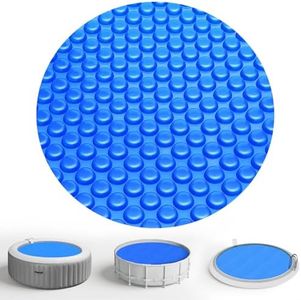 KETNET 15 Ft Bubble Solar Pool Covers Blankets for Round Inground Above Ground Circular Swimming Pool Hot Tub Spa Solar Floating Thermal Covers Blanket Mat (15 Foot)