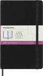 Moleskine Classic Notebook, Soft Cover, Large (5" x 8.25"), Double Layout, Ruled/Plain, Black, 192 Pages