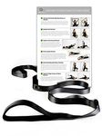 Gradient Fitness Stretching Strap for Physical Therapy, 12 Multi-Loop Stretch Strap 1" W x 8' L, Neoprene Handles, Physical Therapy Equipment, Yoga Straps for Stretching, Leg Stretcher (Black & Grey)