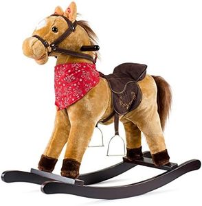 JOON Cowboy Rocking Horse - Tan Brown