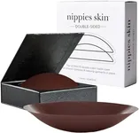 Nippies Nipple Cover - Sticky On Two Sides Adhesive Silicone Nipple Pasties - Reusable Pasty Nipple Covers for Women with Travel Box Espresso Size 1