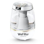 WeFilter Humidifier for Room Moisture | 4.5L Cool Mist Ultrasonic Humidifier for Bedroom, Baby Room, Home | Aroma Diffuser | 25dB Silent | 24H Runtime | Top-Fill | Night Mode | White