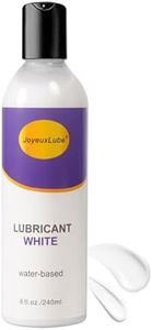 JoyeuxLube Water-Based White Lube 8 fl. oz/240ml Creamy Unscent Natural Gel Glide Lubricant Long Lasting Smooth Slippery for Men Women Couples with Discreet Package