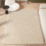 homeart Area Rug - Super Soft Shaggy Rugs For The Living Rooms, Bedrooms And Kitchen - Modern, Easy To Clean Carpet - 80x150 cm, Beige Light