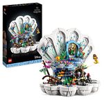 LEGO Disney Princess The Little Mermaid Royal Clam Shell 2023 Film Set with Ariel, Ursula, Sebastian and Flounder Figures, Home Decoration, Gift for Adult Women, Men, Teenage Girls & Boys 43225
