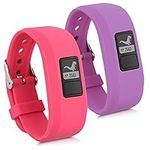 kwmobile Watch Strap Set Compatible with Garmin Vivofit jr. / jr. 2-2x TPU Silicone Fitness Tracker Sports Band - Size Small (S)