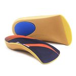 3/4 Orthotic Inserts, Half Plantar Fasciitis Inserts with Metatarsal Pads Heel Cushion for Men and Women - High Arch Support Shoe Insert for Flat Feet Overpronation - Foot Insoles for Walking, Running