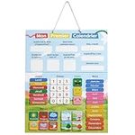Chuckle - Magnetic Calendar for Kids with Seasons, Dates, and Weather (in French) - 40x32 cm - Fun Learning Tool for Children Aged 4 to 10