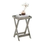 Furinno Classic Tray Table with Removable Tray, French Oak