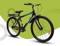 Hero Sprint Next Sports Cycle in 26" Wheel Size with Integrated Carrier with Fat Tyres of 26 * 2.40 for Age Group 13+ Black