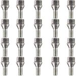 Ellis Excellence Set of 20 Alloy Wheel Bolts, M12 x 1.5, Tapered Seat, 26mm Thread, Compatible with BMW Cars (Silver)