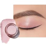 Oulac Shimmer Eyeshadow Pearl Finish| Pink Beige Eyeshadow & Highlighter Duo| Waterproof & Long-Lasting| Longwear Blendable Shimmer Eye Make-up | Vegan | 06g (P03) Seaside