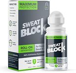 SweatBlock Max Clinical Antiperspirant Roll-on Deodorant - For Excessive Sweating & Hyperhidrosis - Up to 7 Days Protection/Use - Unisex, Unscented Deo - 1.2 fl oz