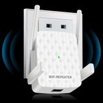 MEETOWN WiFi Extender, 300M WiFi Extender Booster with LAN Ethernet Port, 2.4G Long Range Signal Amplifier Wifi Repeater Easy Setup, Ultraxtendee Coverage up to 200m², 35 Devices, 99% Router