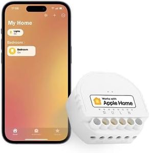 Meross Smart Light Switch Module, DIY Wall Switch Module, Wireless Relay Smart Switch works with Apple HomeKit, Alexa, Google, Remote and Voice Control, No Hub Required, 2.4GHz, 10A
