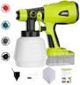 Paint Sprayer for Ryobi One+ 18V Battery w/1000ML Large Container, Even Coverage, No Clogging, Handheld Cordless Painting Spray Gun for Small and Meduim Projects: Fence, Cabinets, Chairs(No Battery)