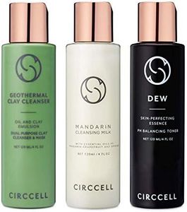 CIRCCELL Daily Basics Trio - Geothermal Clay Cleanser, Mandarin Cleansing Milk and Dew pH Perfector Set