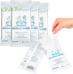 Body Wipes for Adults | No Rinse, Cleansing Shower Wipes | Disposable Bathing Wipes - Great for Camping, Gym and Travel (48 Bath Wipes)