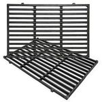 Hongso 7524 Cast Iron Cooking Grid Grates Replacement for Weber Genesis E/S, 300 Series Gas Grill 7528, (19.5" x 13"), 2-Pack, PCG524