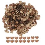 300Pcs Wooden Heart Confetti, Wooden Heart Confetti Wooden Hearts Love Wood Table Confetti for Wedding Party Table Scatter Decor DIY Art Project