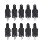 10 Pcs 2 Pin DIN Speaker Plug 2-Pin Plug HiFi Loudspeaker Cable Solder Connector #Aug.26