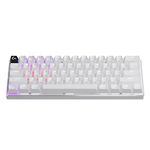 Logitech G PRO X 60 Lightspeed Wireless Gaming Keyboard, Ultra Compact TKL 60% Mechanical Keyboard for Windows PC, LIGHTSYNC RGB, Dual-Shot PBT Keycaps, GX Optical Tactile Switches - White