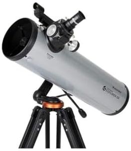 Celestron 22461 StarSense Explore DX 130 Newton-Reflektorteleskop, Smartphone-App-fähige, inklusive Zwei Okularen, Smartphone-Halterung und höhenverstellbarem Stativ, kompatibel mit iOS/Android