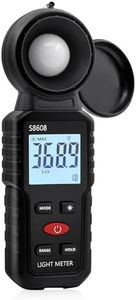 Mcbazel Digital Illuminance Meter, 200,000 Lux Meter, LCD Display, Portable, Lux Meter, Brightness Measurement, Photography, Plant Development, Lighting Management, Research Experiments, Works in