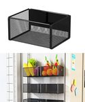 LIFEFAN Magnetic Shelf Basket Organizer Holder for Fridge Magnetic Storage Bin Box Containers for Refrigerator Whiteboard Classroom