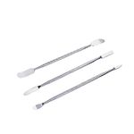 Pastlla 3pcs Metal Spudger Set Metal Spudger Dual Ends Opening Pry Tools Professional Opening Repair Pry Tool Pry Bar Disassemble Hand Tool Kit for Electronics Cell Phone Laptop tablets Other Device