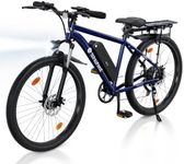 isinwheel M10 Electric Bike for Adults with Rear Rack and Fender, 55 Miles 20MPH Commuting Electric Mountain Bike with 500W Brushless Motor, 7 Speed, 26" Tires and Front Fork Suspension (Deep Blue)