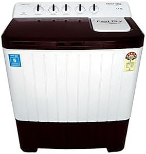 Voltas Beko by A Tata Product 7 kg 5 Star Semi Automatic Top Load Washing Machine Burgundy 2024 (WTT70UHA/BRSSWH5POD) (7 KG)