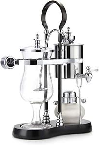 Diguo Belgian Belgium Luxury Royal Family Balance Syphon Coffee Maker (Silver - Black Column)