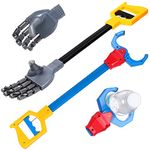 2 Pcs Interactive Toy Grabber Robot Hand and Robotic Claw, Intelligence Toy Claw Grabber Pick up Tool Toys Fun Early Learning Hand Eye Coordination Play Grabbing Pick up Toys 18 Inch Long Arm