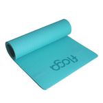 Floga BALANCE PRO Eco-Friendly 6mm TPE Yoga Mat - Non-Slip Lightweight and Stylish Exercise mat for Home Workouts, Gym, Pilates and Outdoor Workouts for Men & Women, Sea Green Yoga Mat