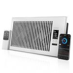 AC Infinity AIRTAP T6 White, Register Booster Fan for 6” x 12” Vents, Thermostat Control Improves Heating & Cooling, Quiet 10-Speed Remote Control & Bluetooth App. ONLY FITS 6” x 12” Duct Openings