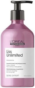 L'Oréal Professionnel | Smoothing Shampoo for Rebellious & Unruly Hair, Anti-Frizz, Liss Unlimited, Expert Series, 500 ml