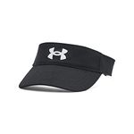 Under Armour Women's Blitzing Visor, (001) Black / / White, One Size