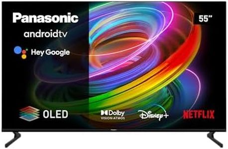 Panasonic TX-55MZ700B, 55 Inch 4K Ultra HD OLED Smart 2023 TV, High Dynamic Range (HDR), Dolby Atmos & Dolby Vision, Android TV, Google Assistant, Chromecast, 2 Feet Pedestal, Black