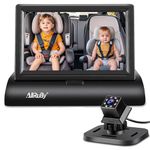 AllRuby Baby Car Camera Monitor,Baby car Mirror,for USB/USBC/CigaretteLighter Ports, View Infant in Rear Facing Seat with Wide Clear View,Aimed at Baby-Easily to Observe The Baby's Every Move